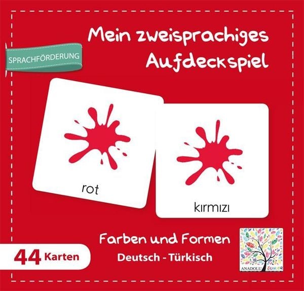 Produktbild: Mein zweisprachiges Aufdeckspiel, Farben und Formen Deutsch-T&uuml;rkisch (Kinderspiel)