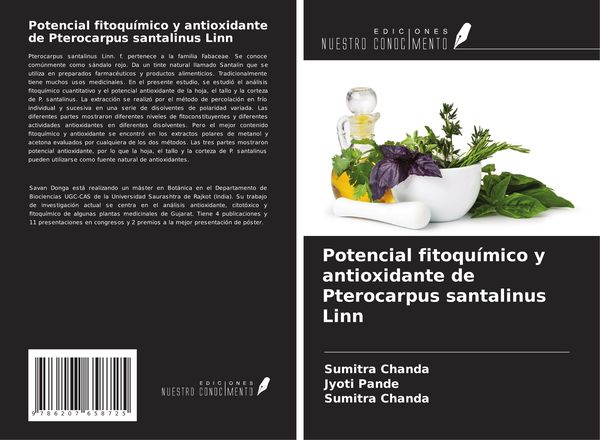 Produktbild: Potencial fitoqu&iacute;mico y antioxidante de Pterocarpus santalinus Linn