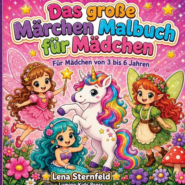 Produktbild: Das gro&szlig;e M&auml;rchen Malbuch f&uuml;r M&auml;dchen
