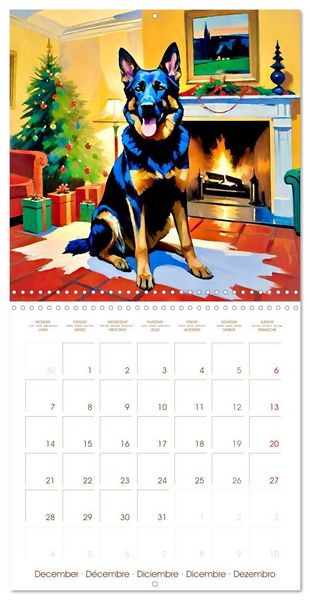 Produktbild: German Shepherd. The majestic character of a noble breed (Wall Calendar 2026 12 &times; 12 Inch) CALVENDO 12 Month Wall Calendar