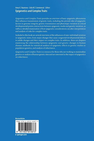 Produktbild: Epigenetics and Complex Traits