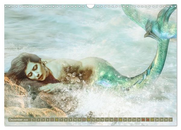 Produktbild: Meerjungfrauen - der Zauber lebt (Wandkalender 2026 DIN A3 quer), CALVENDO Monatskalender