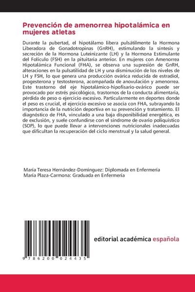 Produktbild: Prevenci&oacute;n de amenorrea hipotal&aacute;mica en mujeres atletas