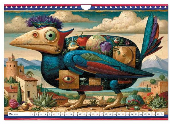 Produktbild: Schr&auml;ge V&ouml;gel im Blick (Wandkalender 2027 DIN A4 quer), CALVENDO Monatskalender