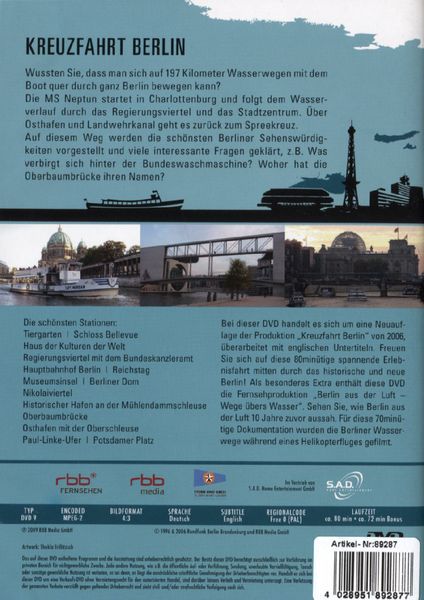Produktbild: Kreuzfahrt Berlin - Eine Schiffsreise durch die Hauptstadt