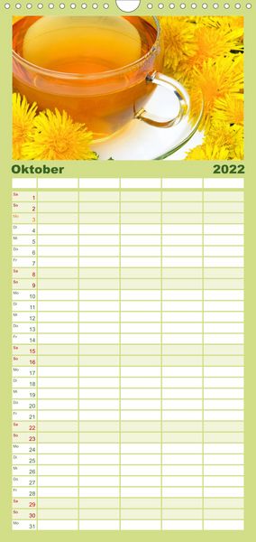 Produktbild: Familienplaner Arzneipflanzen (Wandkalender 2022 , 21 cm x 45 cm, hoch)