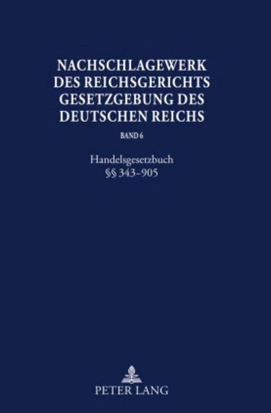 Produktbild: Nachschlagewerk des Reichsgerichts &ndash; Gesetzgebung des Deutschen Reichs