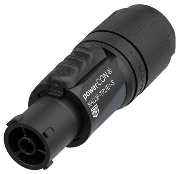 Produktbild: Neutrik NAC3F-TRUE1-S Buchsenteil powerCON Buchse Gesamtpolzahl: 2 + PE 16A Schwarz 1St.