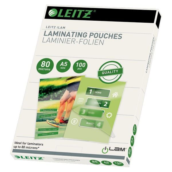 LEITZ® Laminierfolien iLAM, 80 Micron 100 Stück