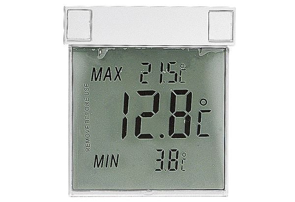 Produktbild: TFA Dostmann 30.1025 Fenster-Thermometer Silber 30.1025