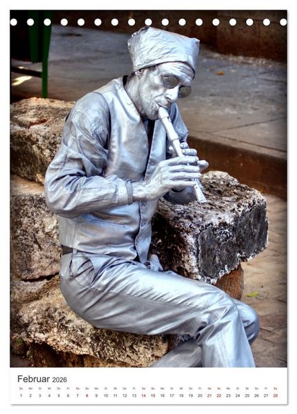 Produktbild: HABANEROS - Lebende Statuen in Havanna (Tischkalender 2026 DIN A5 hoch), CALVENDO Monatskalender