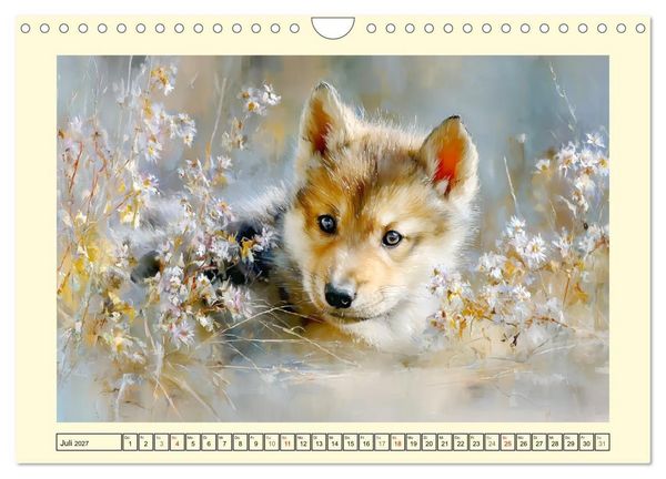 Produktbild: Waldseelen. Verspielte W&ouml;lfe im Licht der Natur (Wandkalender 2027 DIN A4 quer), CALVENDO Monatskalender