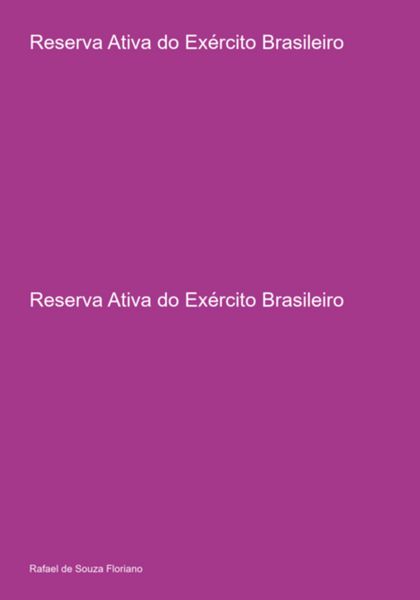Produktbild: Reserva Ativa Do Ex&eacute;rcito Brasileiro