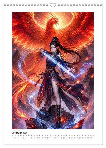Produktbild: Zwischen Kranich und Drache (Wandkalender 2027 DIN A3 hoch), CALVENDO Monatskalender