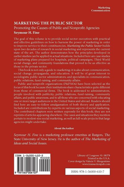 Produktbild: Marketing the Public Sector