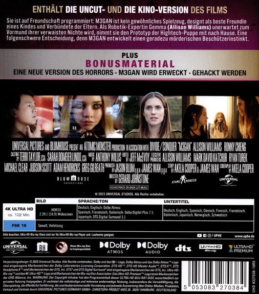 Produktbild: M3gan (4K Ultra HD)