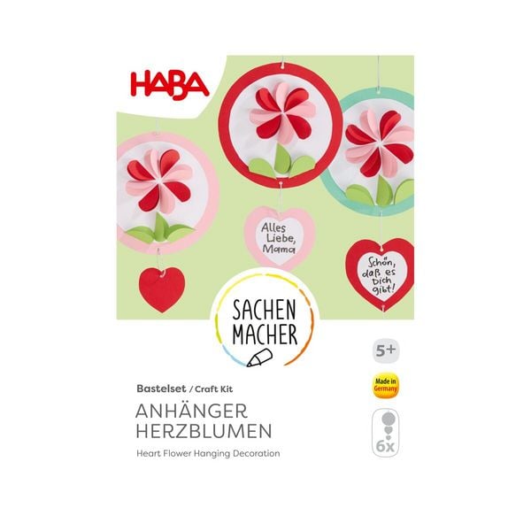 Produktbild: Bastelset - Anh&auml;nger Herzblumen