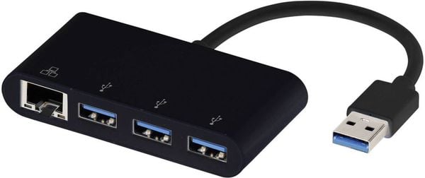 Vivanco USB 3.2 Gen 1 (USB 3.0) Adapter [4x RJ45-Buchse, USB 3.2 Gen 1 Buchse A (USB 3.0) - 1x USB 3.2 Gen 2 Stecker A​ 