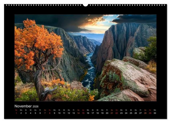 Produktbild: Nationalparks der USA - wilde Sch&ouml;nheiten (hochwertiger Premium Wandkalender 2026 DIN A2 quer), Kunstdruck in Hochglanz