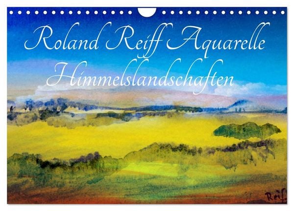 Produktbild: Roland Reiff Aquarelle Himmelslanschaften (Wandkalender 2026 DIN A4 quer), CALVENDO Monatskalender