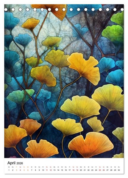 Produktbild: Ginkgo Biloba Sch&ouml;nheit (Tischkalender 2026 DIN A5 hoch), CALVENDO Monatskalender