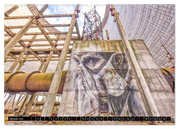 Produktbild: Tschernobyl - Prypjat - Die radioaktive Geisterstadt (Wandkalender 2026 DIN A2 quer), CALVENDO Monatskalender