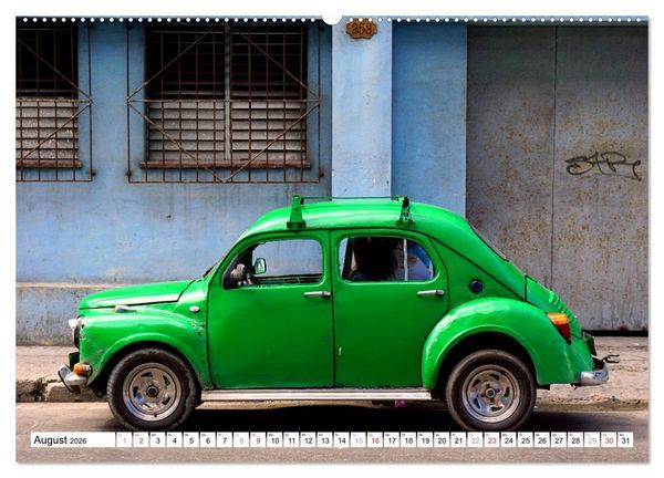 Produktbild: RENAULT 4CV - Frankreichs K&auml;fer auf Kuba (Wandkalender 2026 DIN A2 quer), CALVENDO Monatskalender