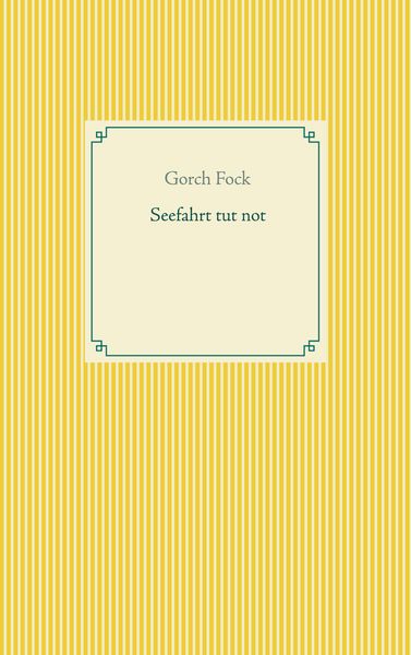 Produktbild: Seefahrt tut not