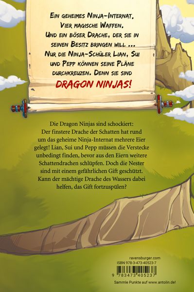 Produktbild: Dragon Ninjas, Band 6: Der Drache des Wassers | Drachenstarkes Kinderbuch ab 8 Jahre | Cooles Geschenk f&uuml;r Jungs und M&auml;dchen