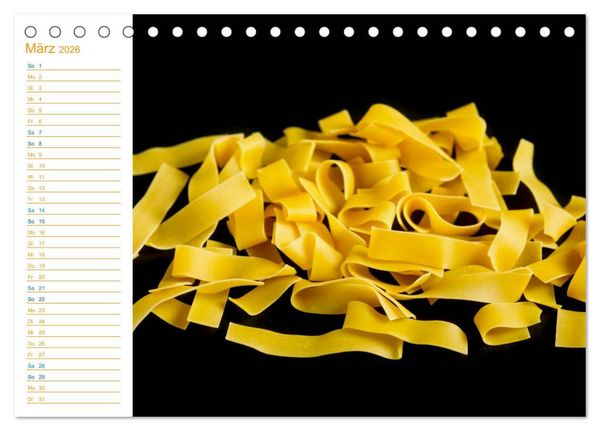 Produktbild: Pasta (Tischkalender 2026 DIN A5 quer), CALVENDO Monatskalender
