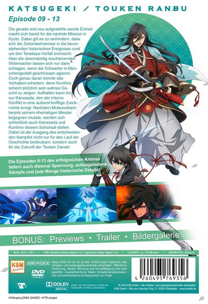 Produktbild: Katsugeki Touken Ranbu - Volume 3: Episode 09-13