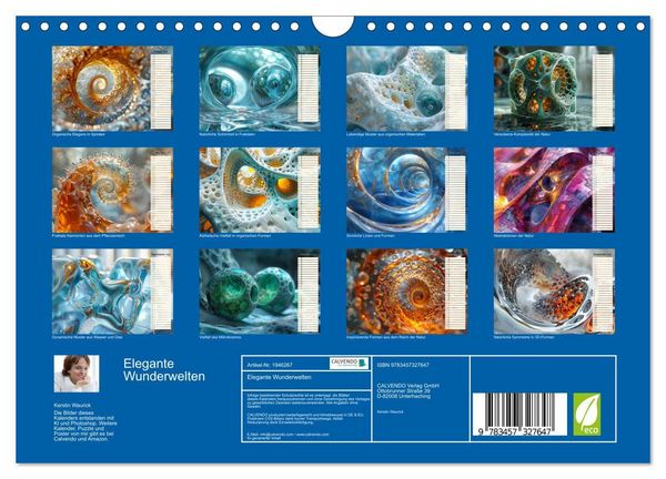 Produktbild: Elegante Wunderwelten (Wandkalender 2026 DIN A4 quer), CALVENDO Monatskalender