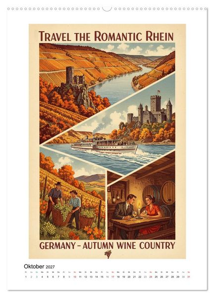 Produktbild: Sehnsucht Deutschland &ndash; Die Mid-Century Collection (hochwertiger Premium Wandkalender 2027 DIN A2 hoch), Kunstdruck in Hochglanz