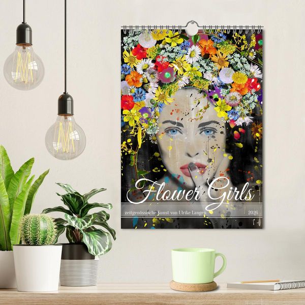 Produktbild: FLOWER GIRLS (Wandkalender 2026 DIN A4 hoch), CALVENDO Monatskalender