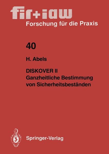 Produktbild: Diskover II Ganzheitliche Bestimmung von Sicherheitsbest&auml;nden