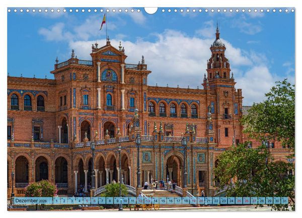 Produktbild: Sevilla - Unterwegs in Spanien (Wandkalender 2026 DIN A3 quer), CALVENDO Monatskalender