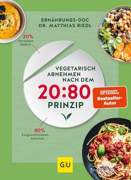 Produktbild: Vegetarisch abnehmen nach dem 20:80 Prinzip