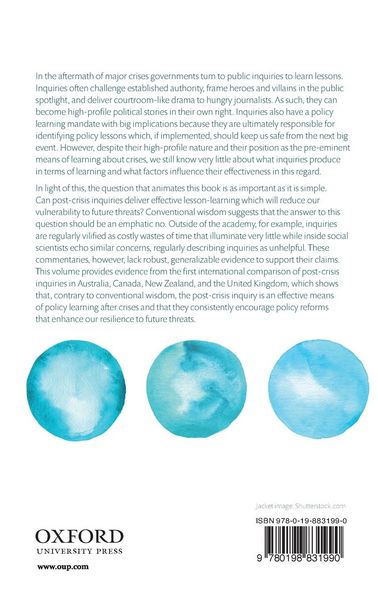 Produktbild: Public Inquiries, Policy Learning, and the Threat of Future Crises