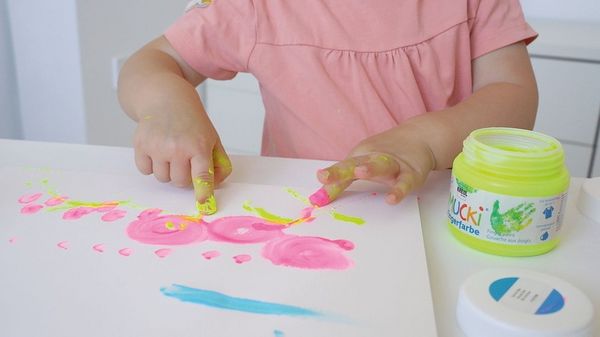 Produktbild: KREUL MUCKI Quietsch-Fingerfarbe Set 4 x 150 ml