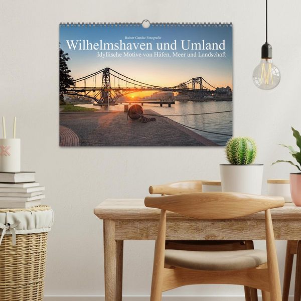 Produktbild: Wilhelmshaven und Umland - Idyllische Motive von H&auml;fen, Meer und Landschaft (Wandkalender 2026 DIN A3 quer), CALVENDO Monatskalender