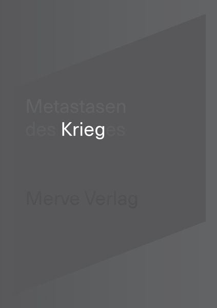 Produktbild: Metastasen des Krieges