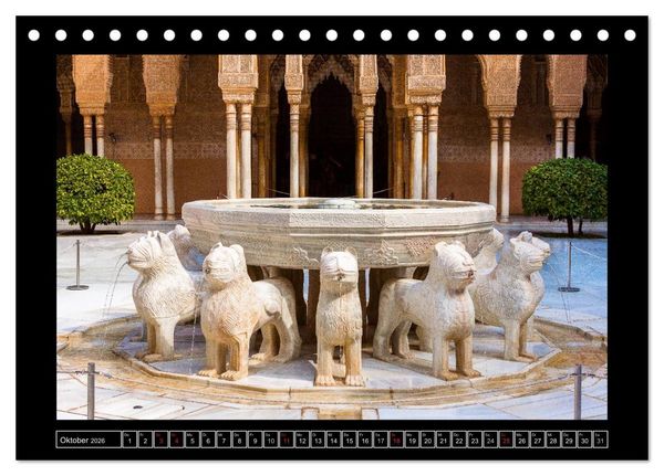 Produktbild: Andalusien - Die Seele Spaniens (Tischkalender 2026 DIN A5 quer), CALVENDO Monatskalender