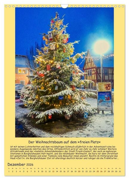 Produktbild: Gut 800 Jahre Burgholzhausen. Ein Ortsportr&auml;t in Wort und Bild 2026 (Wandkalender 2026 DIN A3 hoch), CALVENDO Monatskalender