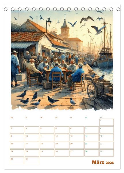 Produktbild: Andalusische Augenblicke (Tischkalender 2026 DIN A5 hoch), CALVENDO Monatskalender