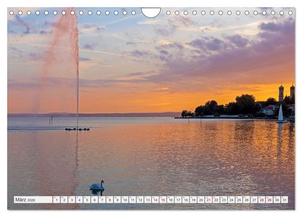Produktbild: Bodensee - Traumlandschaften am Wasser (Wandkalender 2026 DIN A4 quer), CALVENDO Monatskalender