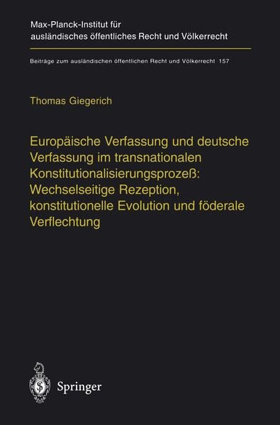 Produktbild: Europ&auml;ische Verfassung und deutsche Verfassung im transnationalen Konstitutional