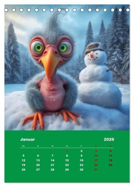 Produktbild: Waldo und Stefler (Tischkalender 2026 DIN A5 hoch), CALVENDO Monatskalender