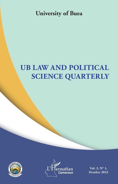 Produktbild: Ub law and political science quarterly vol 2, n(deg) 1, october 2022