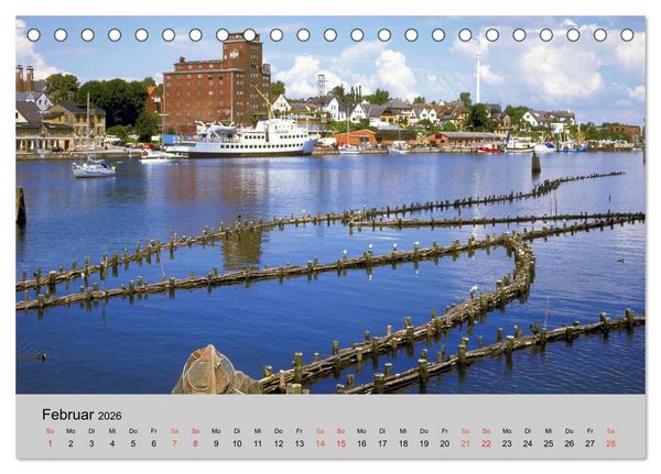 Produktbild: Schleswig-Holstein, Urlaubsland zwischen Nord- und Ostsee (Tischkalender 2026 DIN A5 quer), CALVENDO Monatskalender