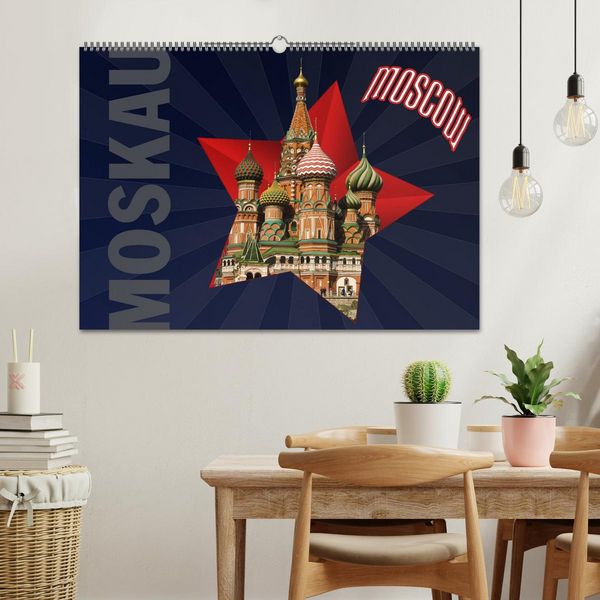 Produktbild: Moskau - Moscow (Wandkalender 2026 DIN A2 quer), CALVENDO Monatskalender